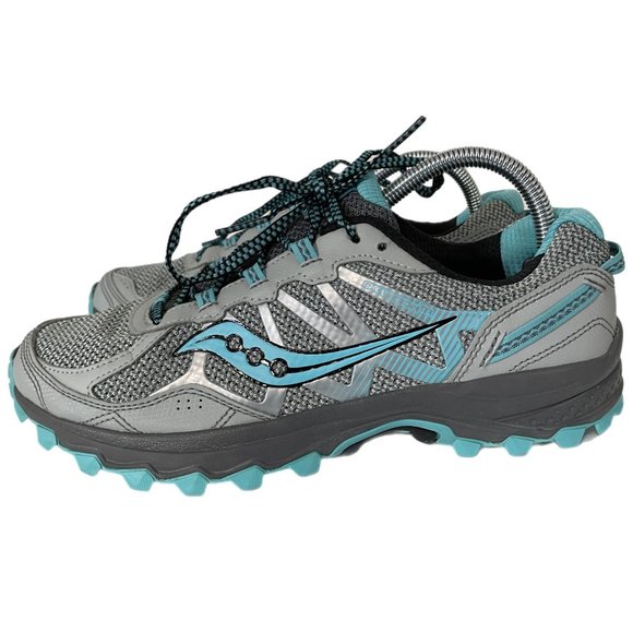 Saucony Excursion TR11 Running Shoe Gray Blue Turquoise S10392-13 Women’s Sz 10 - Picture 5 of 8